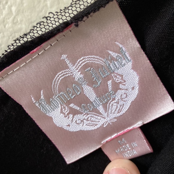 Romeo & Juliet Couture Sequened Shoulder’s Semi Sheer Sexy Dress - Picture 3 of 4